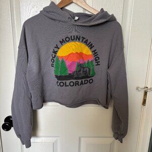 Rocky Mountain High cropped hoodie Medium